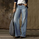 Weite Jeans mit hoher Taille für Frauen