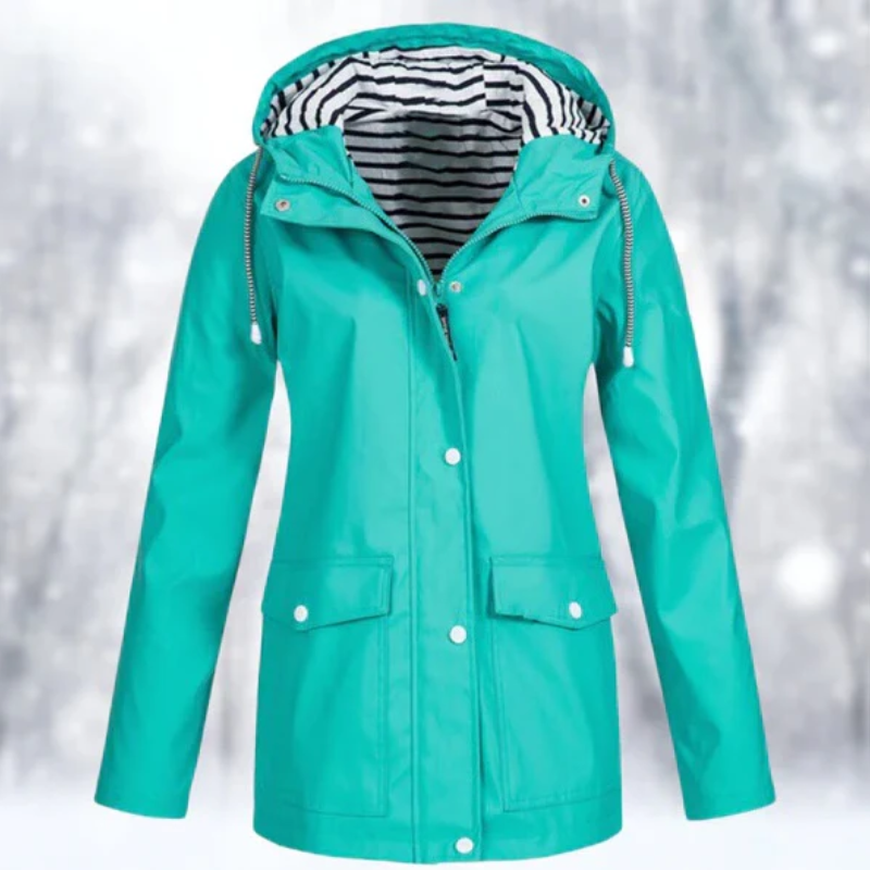 Kapuze Wasserdichte Regenjacke für Frauen