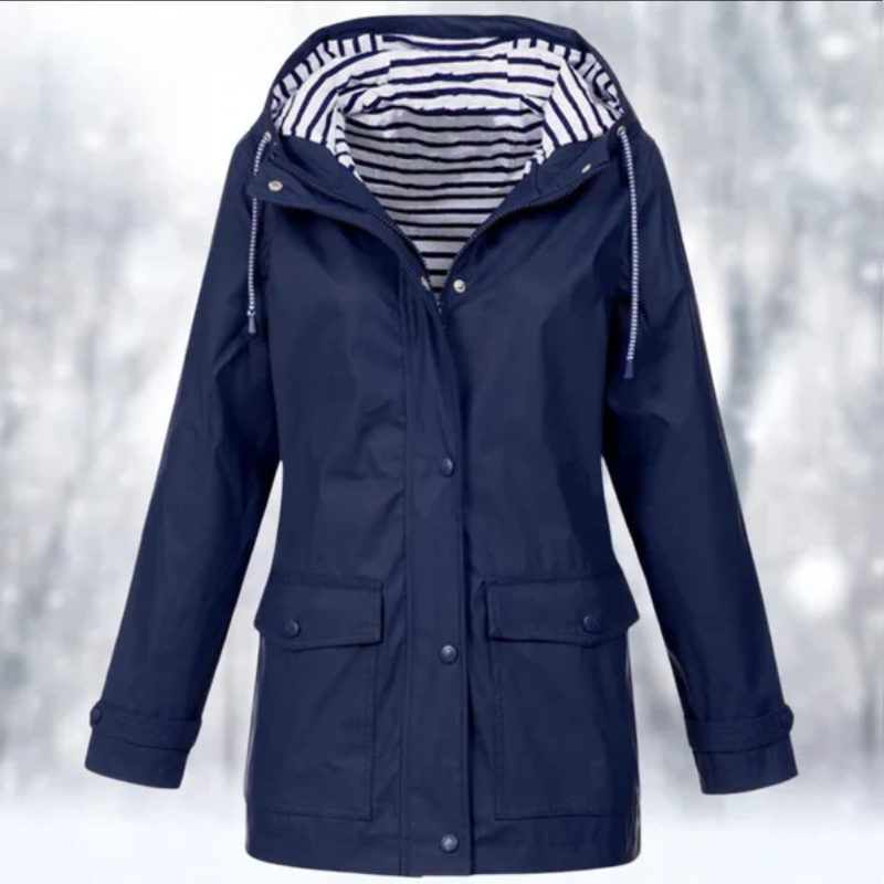 Kapuze Wasserdichte Regenjacke für Frauen