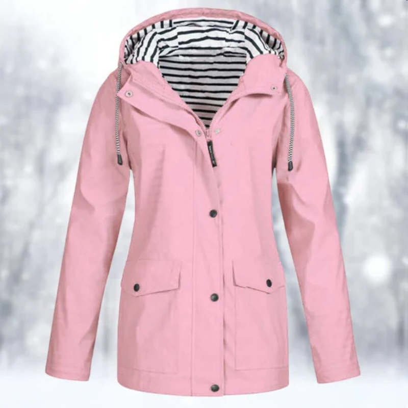 Kapuze Wasserdichte Regenjacke für Frauen