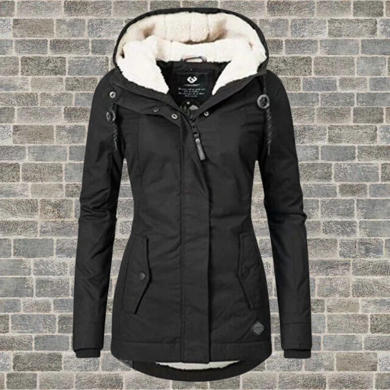 Damen Kapuze Winterjacke Warme