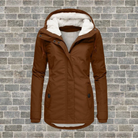 Damen Kapuze Winterjacke Warme