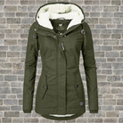 Damen Kapuze Winterjacke Warme