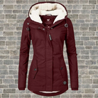 Damen Kapuze Winterjacke Warme
