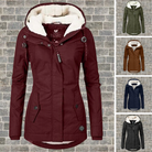 Damen Kapuze Winterjacke Warme