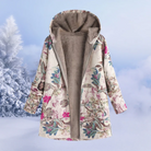 Lange Kapuze Winterjacke für Frauen