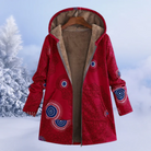 Lange Kapuze Winterjacke für Frauen