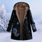 Lange Kapuze Winterjacke für Frauen