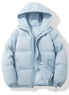Damen Kurz Daunenjacke Steppjacke Kapuze