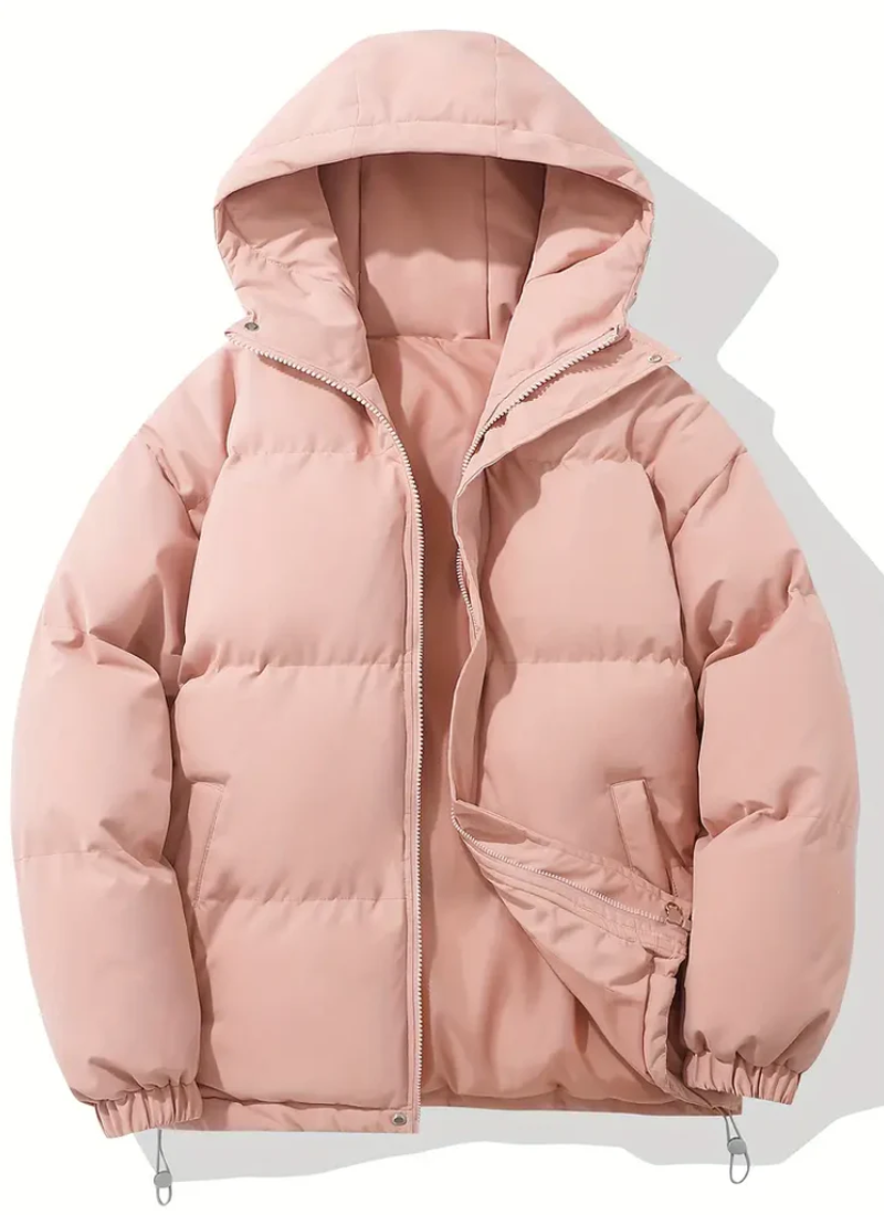 Damen Kurz Daunenjacke Steppjacke Kapuze