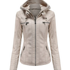 Kurze Kapuze Winterjacke für Frauen
