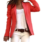 Langarm Schlanke Passform Blazer für Frauen