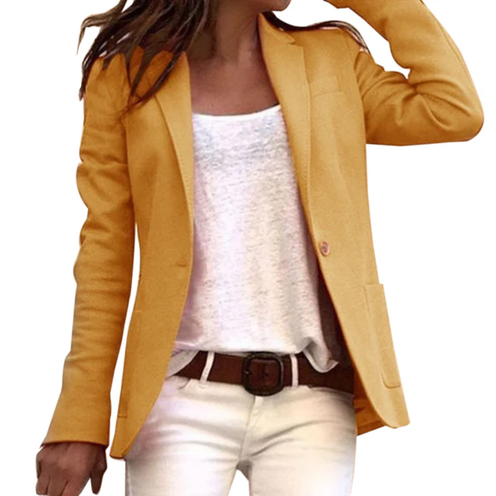 Langarm Schlanke Passform Blazer für Frauen