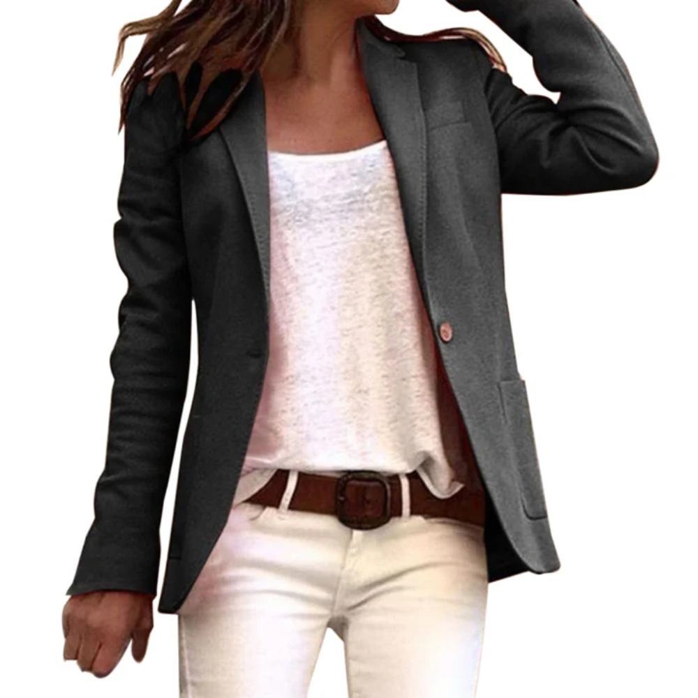 Langarm Schlanke Passform Blazer für Frauen