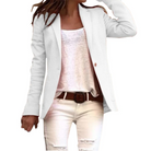 Langarm Schlanke Passform Blazer für Frauen