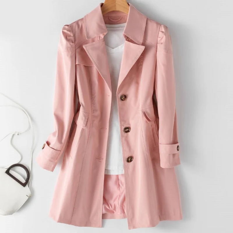 Lange Leichte Trenchcoat für Frauen