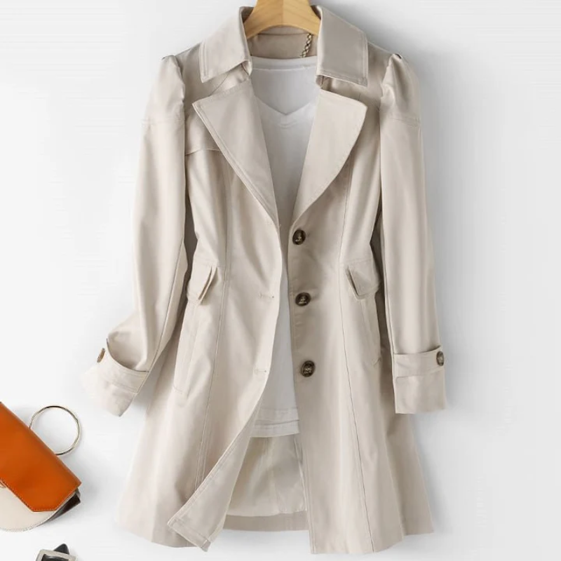 Lange Leichte Trenchcoat für Frauen