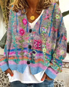 Leichte kurze Strickjacke für Frauen