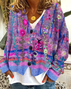Leichte kurze Strickjacke für Frauen