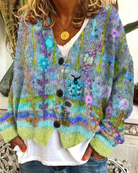 Leichte kurze Strickjacke für Frauen