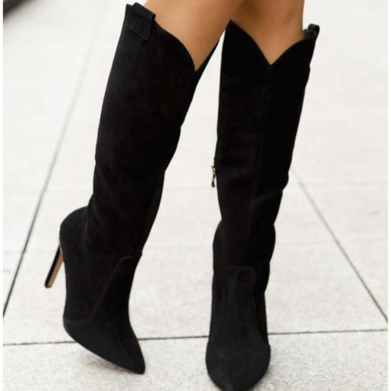 damen-overknee-stiefel-schwarze