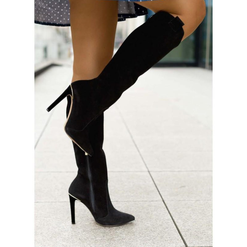 damen-overknee-stiefel-schwarze