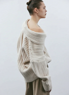 Strick Oversize Pullover für Frauen