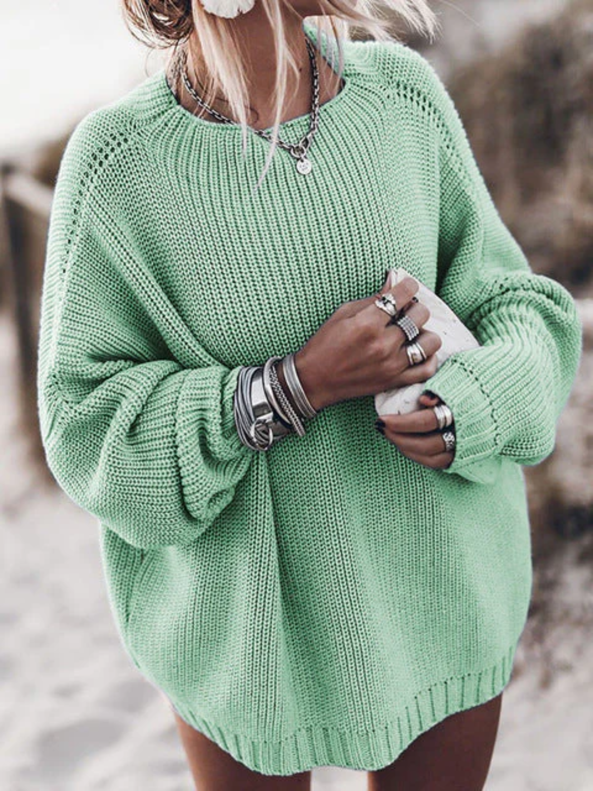 Strickpullover in Übergröße für Frauen