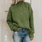 Oversized Rollkragenpullover für Frauen 