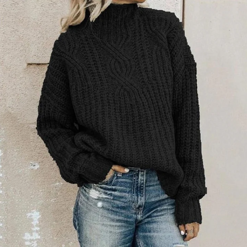 Oversized Rollkragenpullover für Frauen 