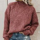 Oversized Rollkragenpullover für Frauen 