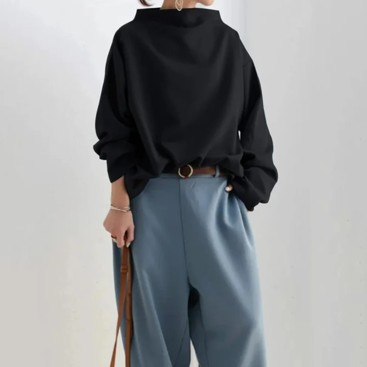 Elegante Schwarz Pullover für Frauen