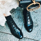 damen-schwarz-stiefel​-flach 