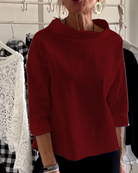 Stehkragen party pullover für frauen