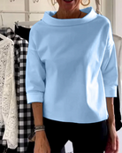 Stehkragen party pullover für frauen
