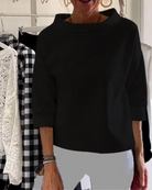 Stehkragen party pullover für frauen