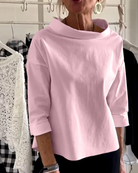 Stehkragen party pullover für frauen