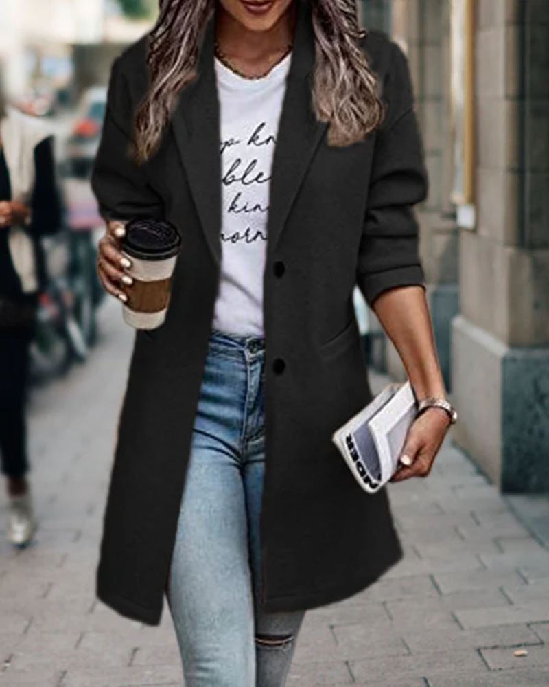 Stilvoll Lange Jacke für Frauen
