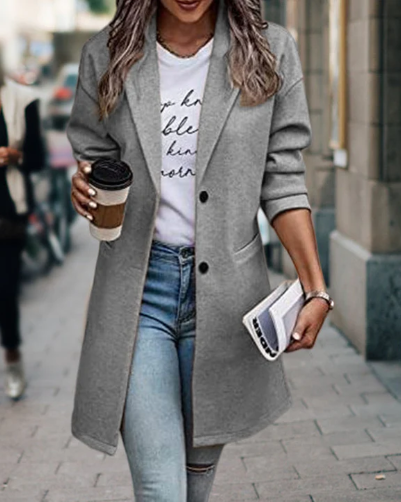 Stilvoll Lange Jacke für Frauen