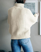 Elegante Oversize Rollkragenpullover für Damen