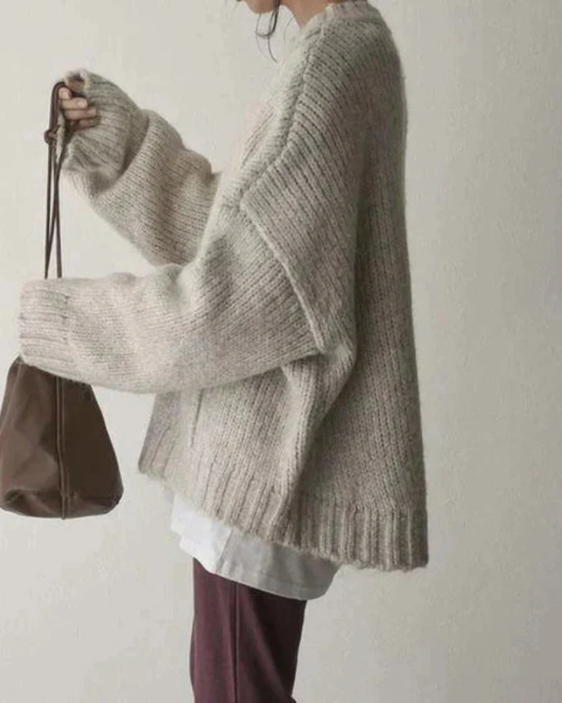 Oversize Strickpullover für Frauen