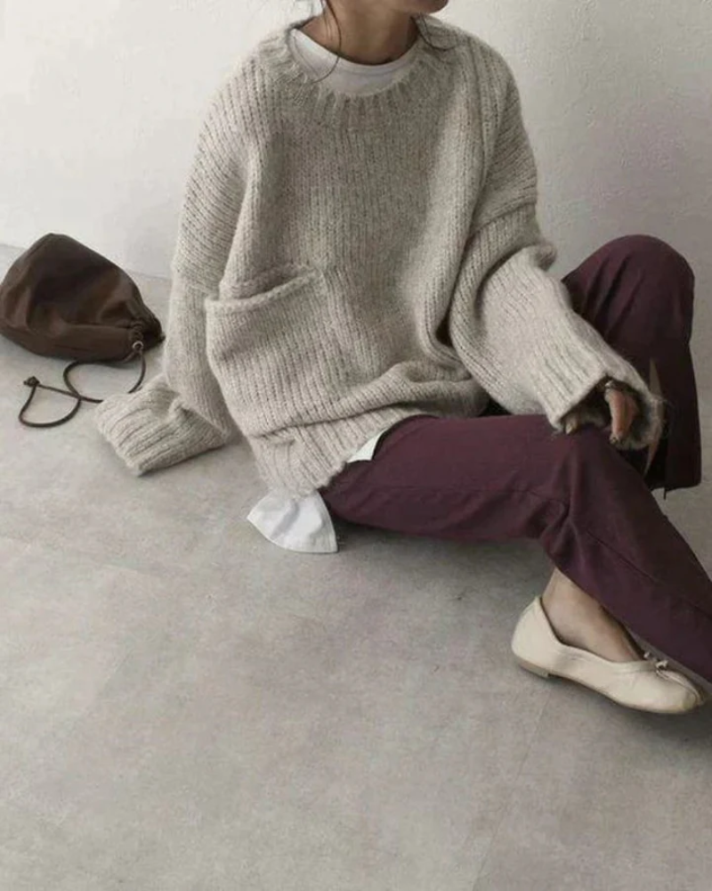 Oversize Strickpullover für Frauen