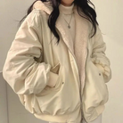 Warme Winterjacke in Übergröße für Frauen