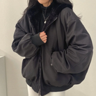 Warme Winterjacke in Übergröße für Frauen