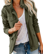 Vintage Funktions Jeansjacke für Frauen