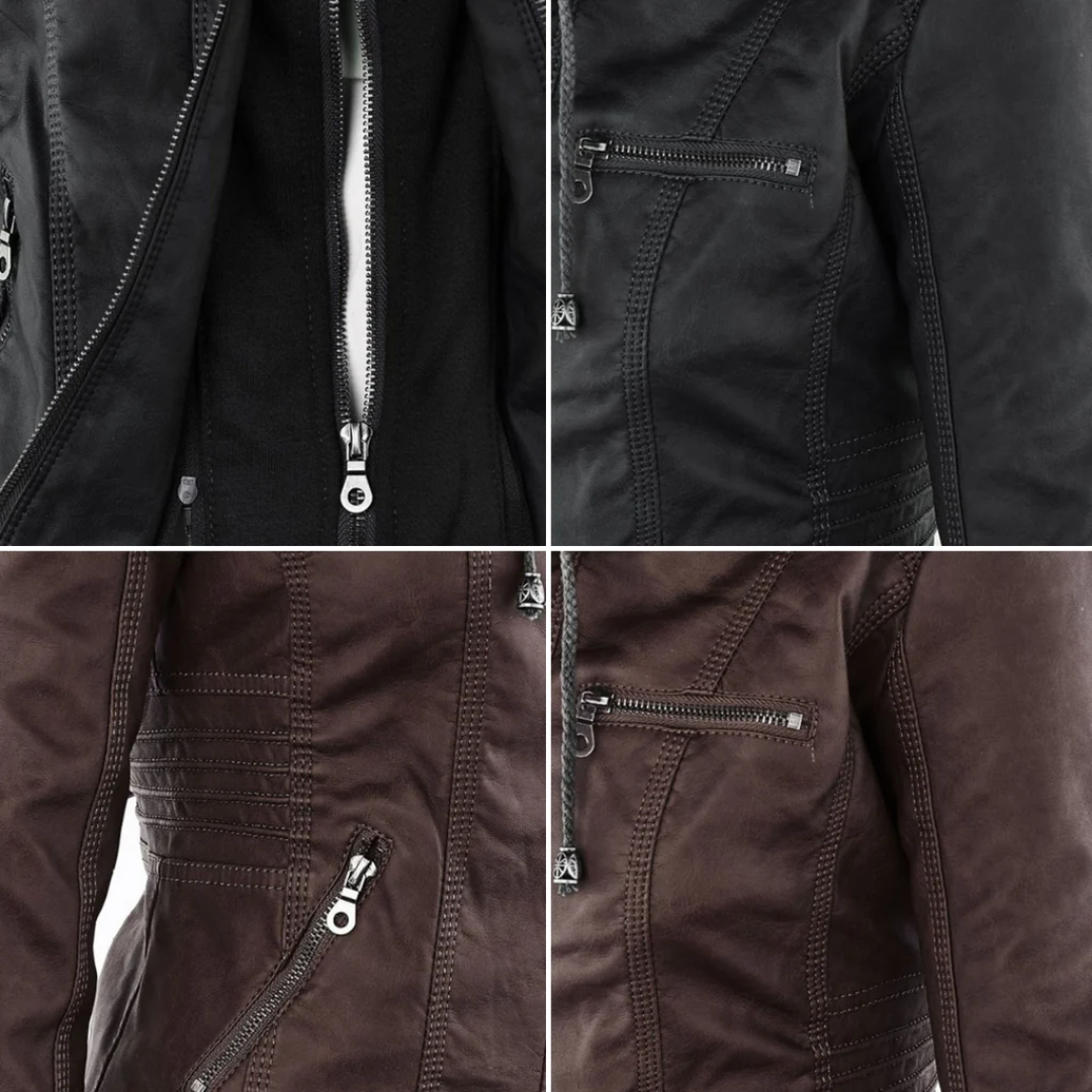 Damen Vintage Jacke Schwarz