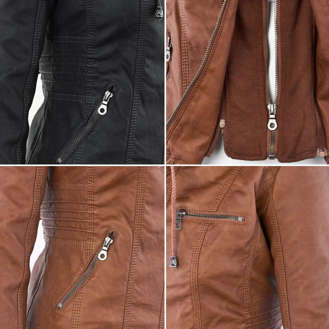 Damen Vintage Jacke Schwarz