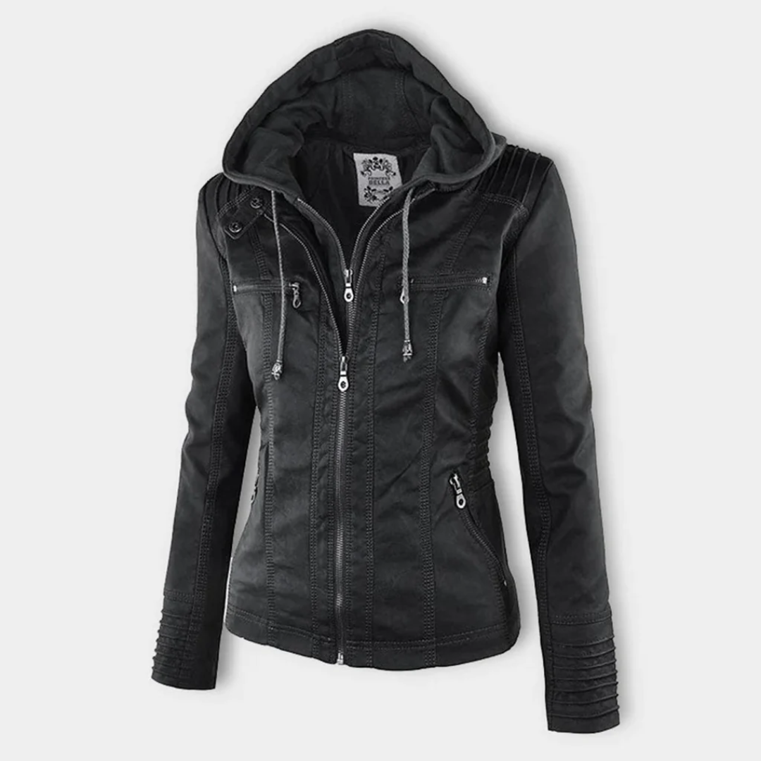 Damen Vintage Jacke Schwarz