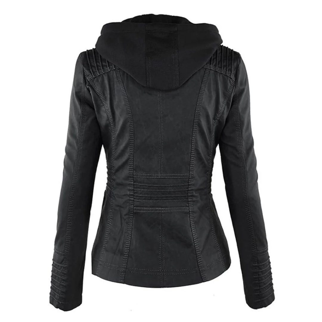 Damen Vintage Jacke Schwarz