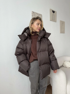 Warme Daunenjacke für Frauen